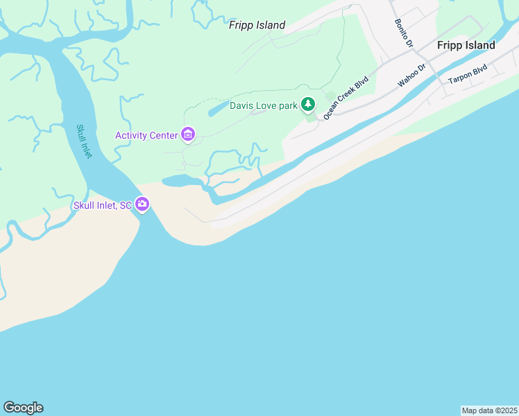 map of restaurants, bars, coffee shops, grocery stores, and more near 480 Tarpon Boulevard in Saint Helena Island