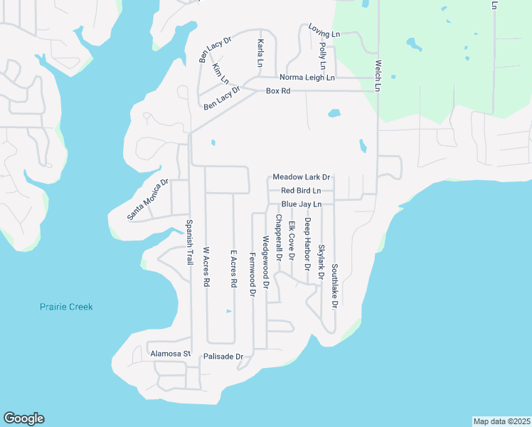 map of restaurants, bars, coffee shops, grocery stores, and more near 131 Wedgewood Drive in Mabank