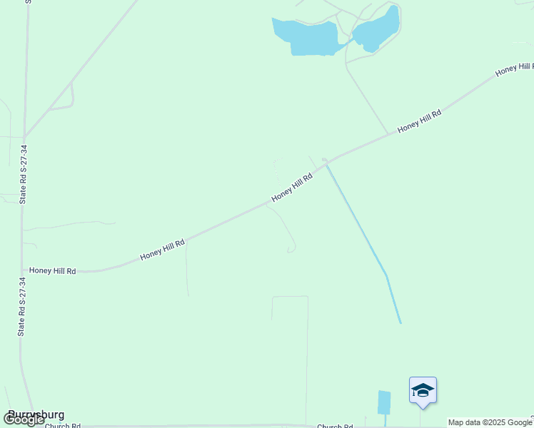map of restaurants, bars, coffee shops, grocery stores, and more near 910 Honey Hill Road in Hardeeville