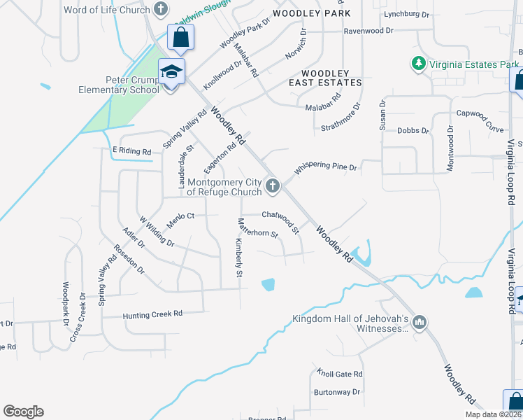map of restaurants, bars, coffee shops, grocery stores, and more near 3913 Matterhorn Street in Montgomery