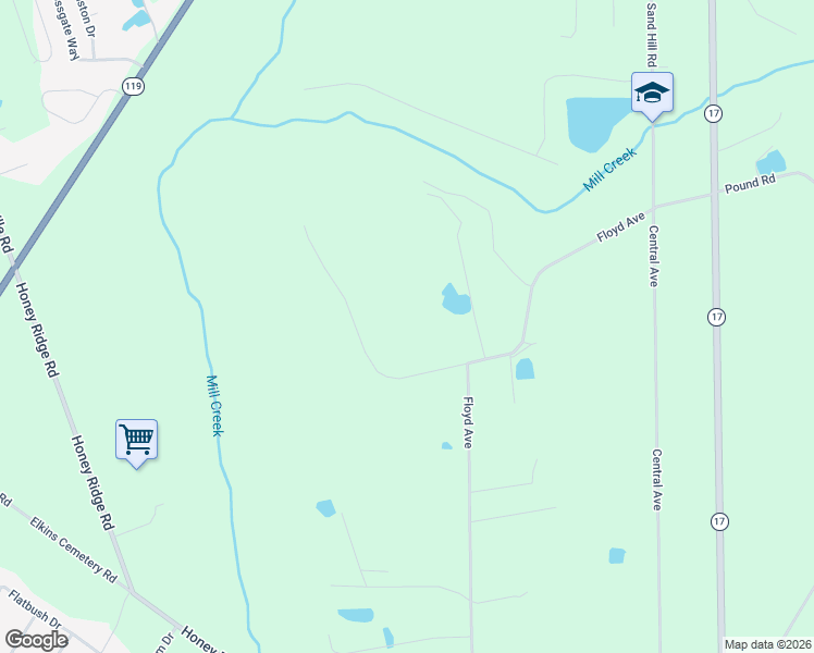 map of restaurants, bars, coffee shops, grocery stores, and more near 136 Watts Road in Guyton