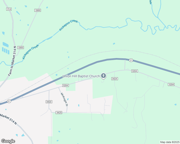 map of restaurants, bars, coffee shops, grocery stores, and more near 15810 Texas 31 in Brownsboro