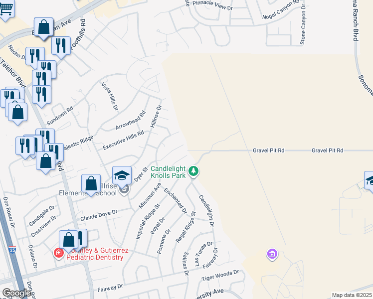 map of restaurants, bars, coffee shops, grocery stores, and more near 3228 Dyer Street in Las Cruces