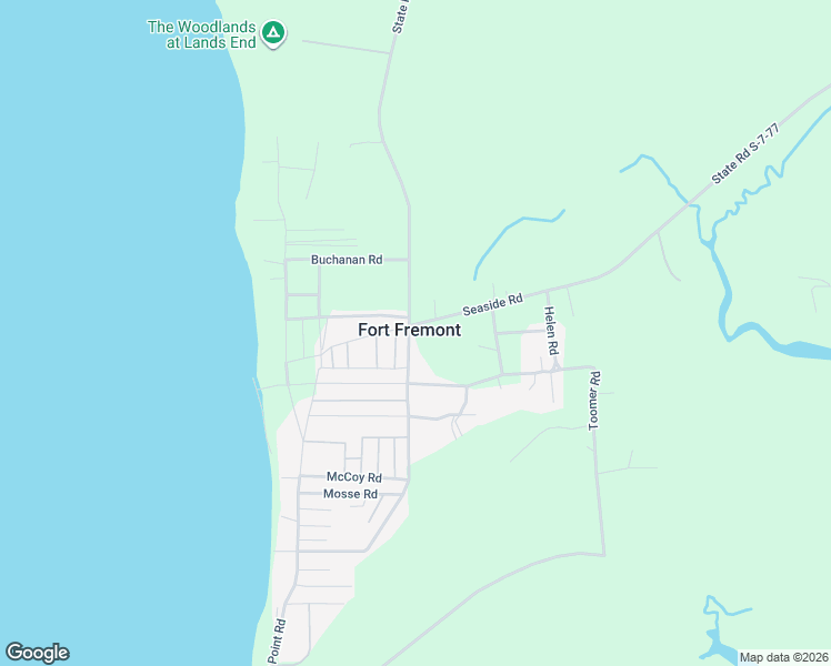 map of restaurants, bars, coffee shops, grocery stores, and more near in Fort Fremont