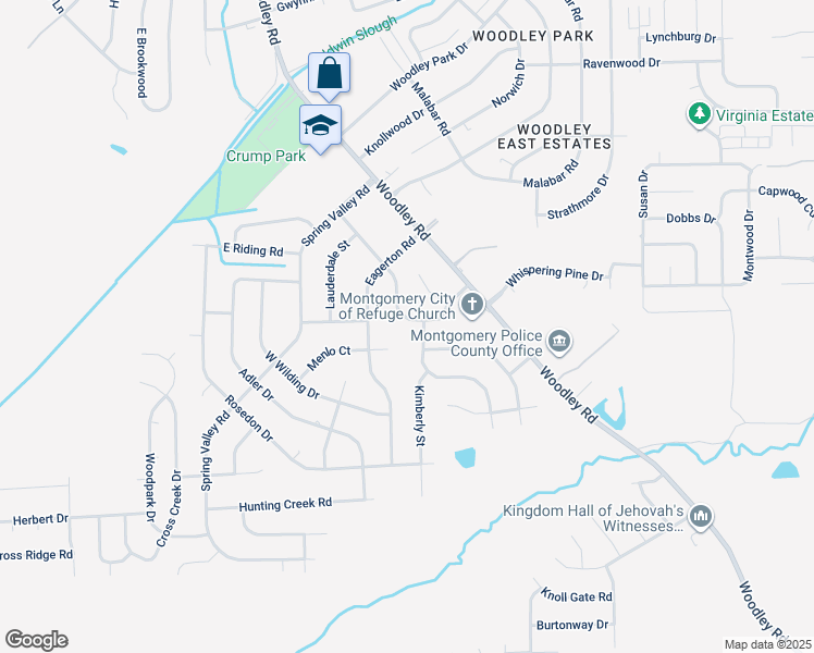 map of restaurants, bars, coffee shops, grocery stores, and more near 3742 Quenby Drive in Montgomery