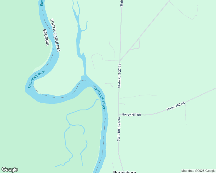 map of restaurants, bars, coffee shops, grocery stores, and more near 7107 Purrysburg Road in Hardeeville
