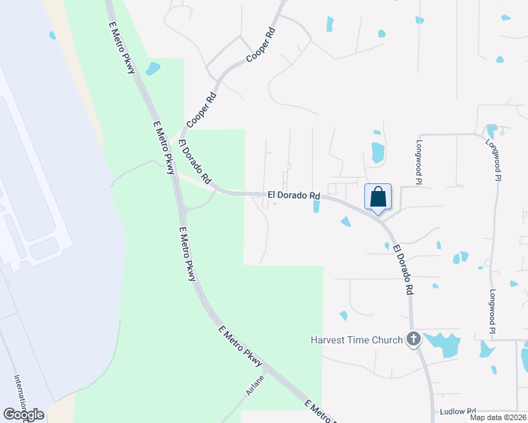 map of restaurants, bars, coffee shops, grocery stores, and more near 1901 El Dorado Road in Pearl