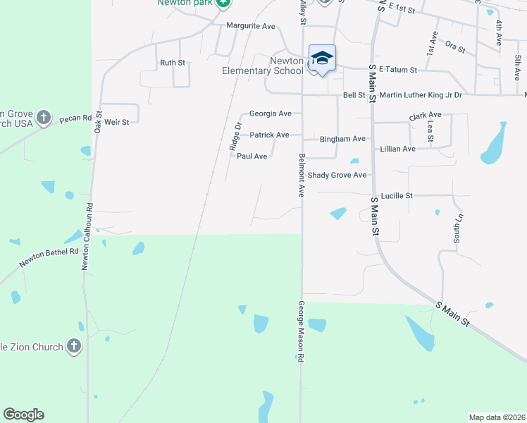 map of restaurants, bars, coffee shops, grocery stores, and more near 106 Indian Creek Drive in Newton
