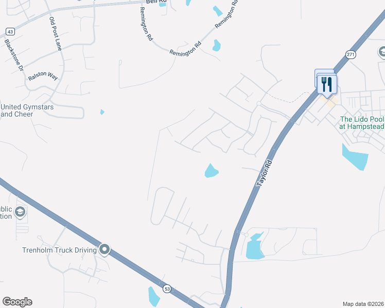 map of restaurants, bars, coffee shops, grocery stores, and more near 5740 Blevins Circle in Montgomery