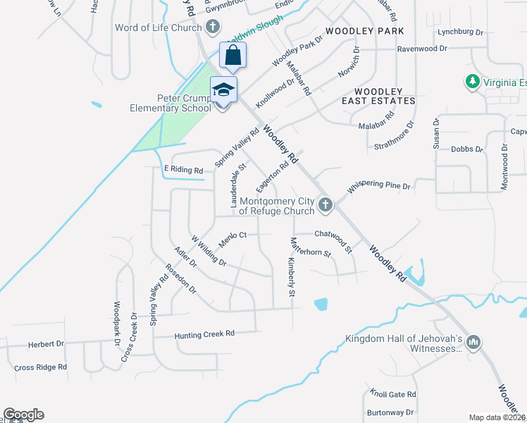 map of restaurants, bars, coffee shops, grocery stores, and more near 151 Eagerton Road in Montgomery