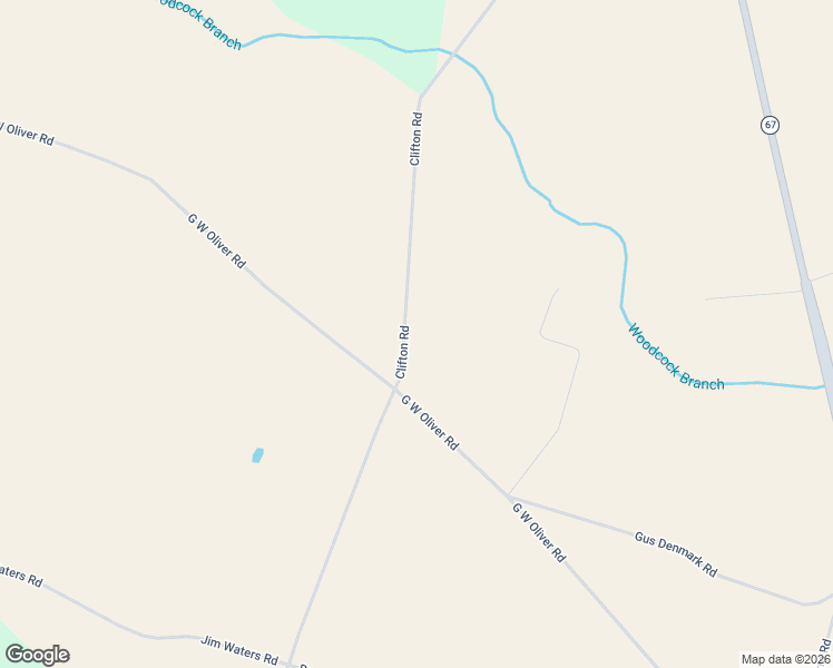 map of restaurants, bars, coffee shops, grocery stores, and more near 1610 Clifton Road in Statesboro