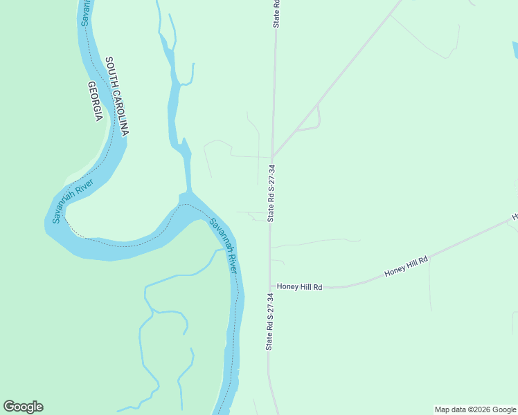 map of restaurants, bars, coffee shops, grocery stores, and more near 7107 Purrysburg Road in Hardeeville