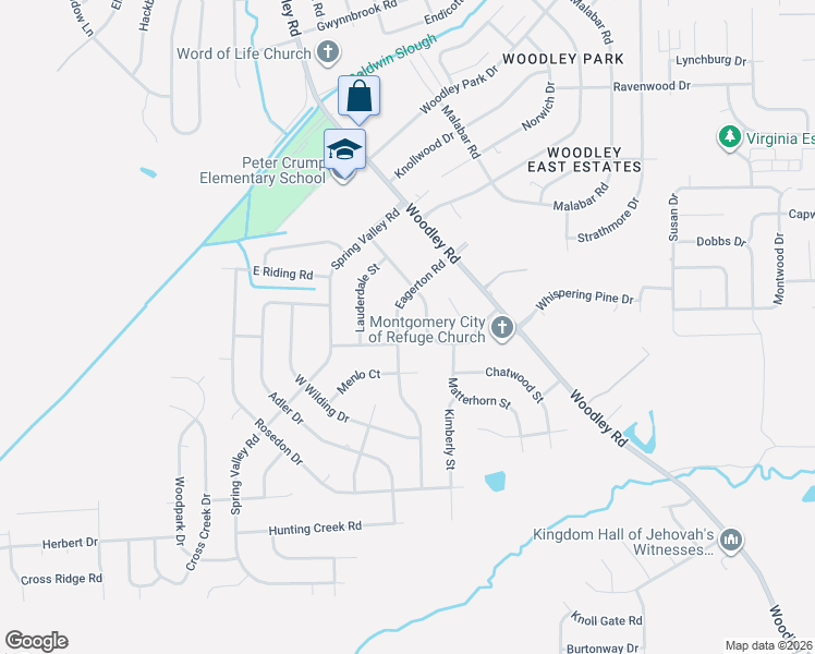 map of restaurants, bars, coffee shops, grocery stores, and more near 151 Eagerton Road in Montgomery