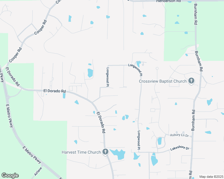 map of restaurants, bars, coffee shops, grocery stores, and more near 2026 Longwood Cove in Pearl