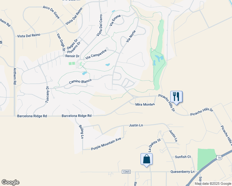 map of restaurants, bars, coffee shops, grocery stores, and more near 6727 Pueblo Vista in Las Cruces