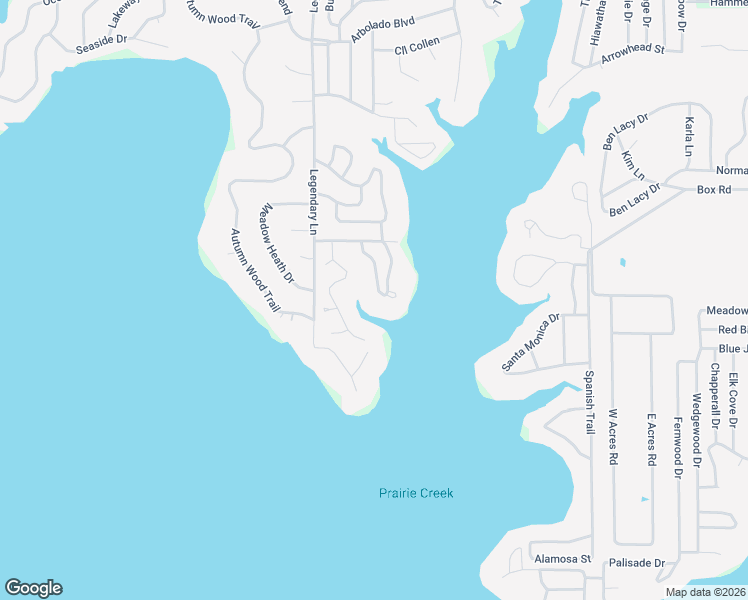 map of restaurants, bars, coffee shops, grocery stores, and more near 123 Little John Street in Gun Barrel City