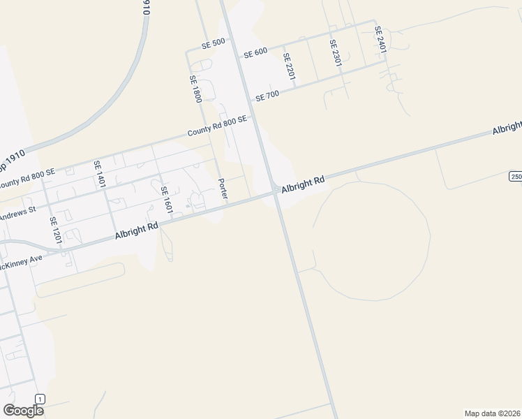 map of restaurants, bars, coffee shops, grocery stores, and more near 1010 Southeast 2001 in Andrews