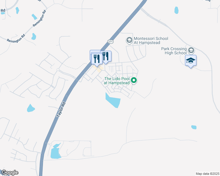 map of restaurants, bars, coffee shops, grocery stores, and more near 5031 Lower James Street in Montgomery