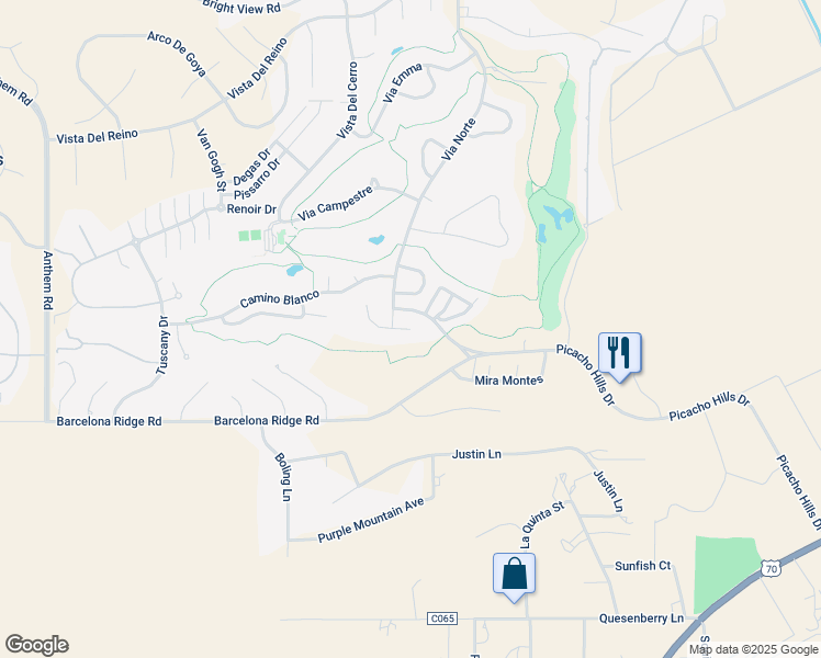 map of restaurants, bars, coffee shops, grocery stores, and more near 6727 Pueblo Vista in Las Cruces