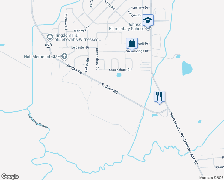 map of restaurants, bars, coffee shops, grocery stores, and more near 861 Seibles Road in Montgomery