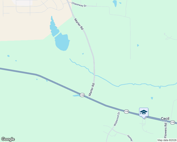 map of restaurants, bars, coffee shops, grocery stores, and more near 4226 Marler Road in Pike Road