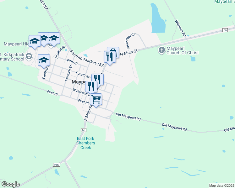 309 Third Street, Maypearl TX Walk Score