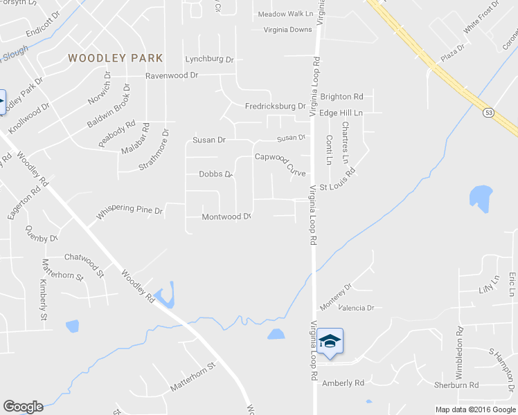 map of restaurants, bars, coffee shops, grocery stores, and more near 3124 Montwood Drive in Montgomery