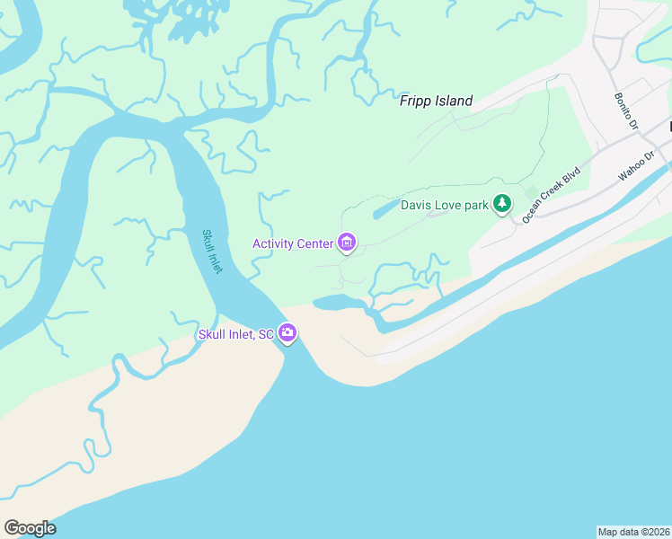 map of restaurants, bars, coffee shops, grocery stores, and more near 21 Veranda Beach Road in Saint Helena Island