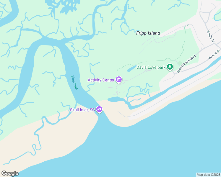 map of restaurants, bars, coffee shops, grocery stores, and more near 21 Veranda Beach Road in Saint Helena Island