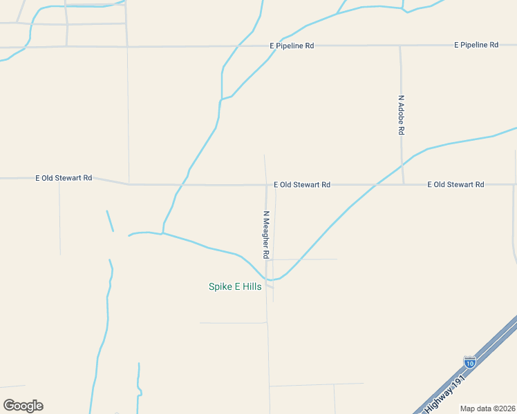 map of restaurants, bars, coffee shops, grocery stores, and more near 1271 East Old Stewart Road in Willcox