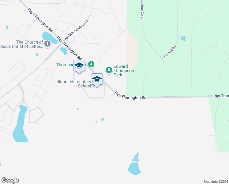 map of restaurants, bars, coffee shops, grocery stores, and more near 1486 Ray Thorington Road in Montgomery