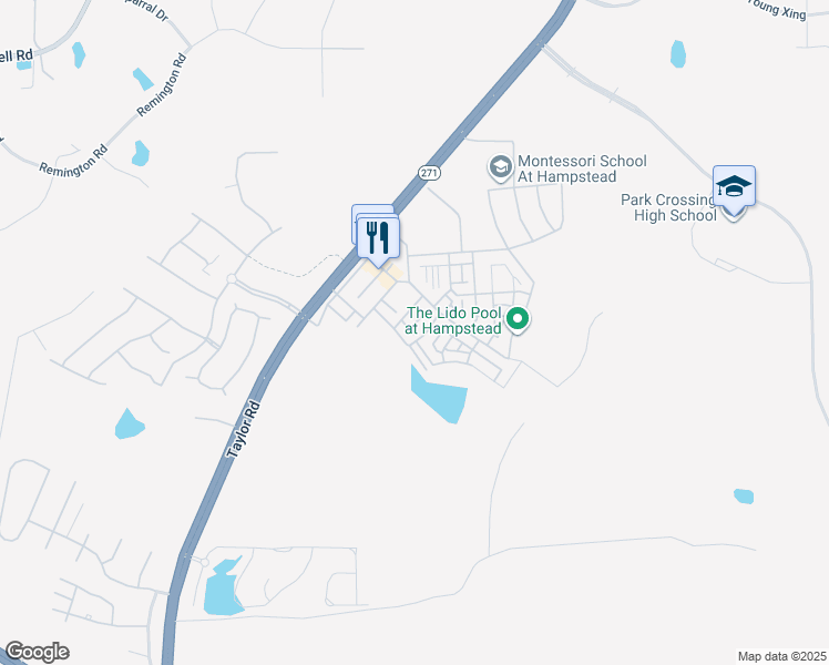 map of restaurants, bars, coffee shops, grocery stores, and more near 5031 Lower James Street in Montgomery