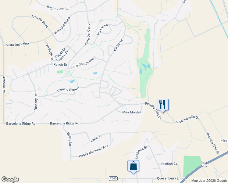 map of restaurants, bars, coffee shops, grocery stores, and more near 3 Las Casitas in Las Cruces