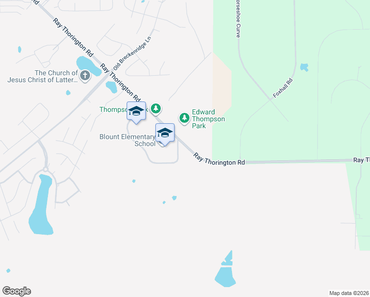 map of restaurants, bars, coffee shops, grocery stores, and more near 1486 Ray Thorington Road in Montgomery