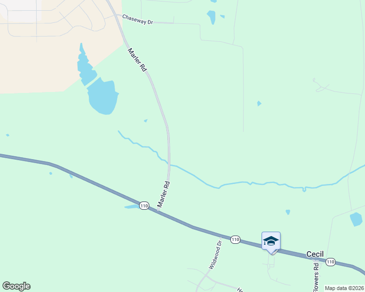 map of restaurants, bars, coffee shops, grocery stores, and more near 4226 Marler Road in Pike Road