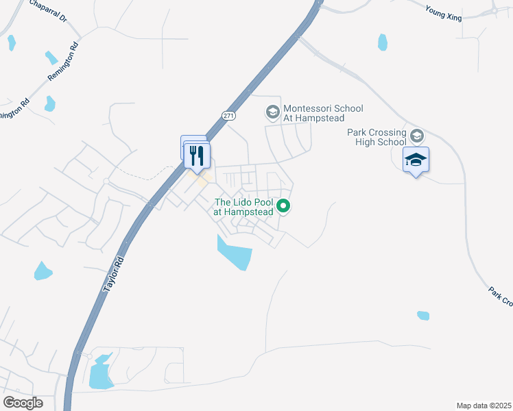 map of restaurants, bars, coffee shops, grocery stores, and more near 7827 Portman Street in Montgomery