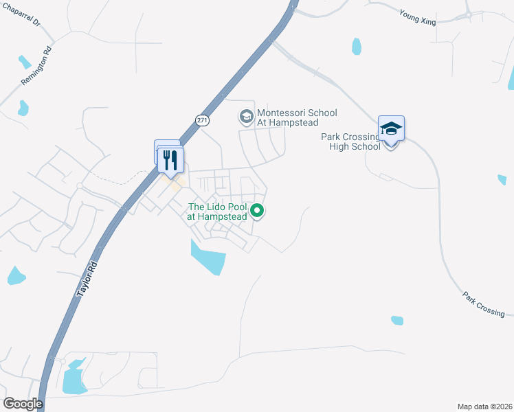 map of restaurants, bars, coffee shops, grocery stores, and more near 7931 Margaret Street in Montgomery
