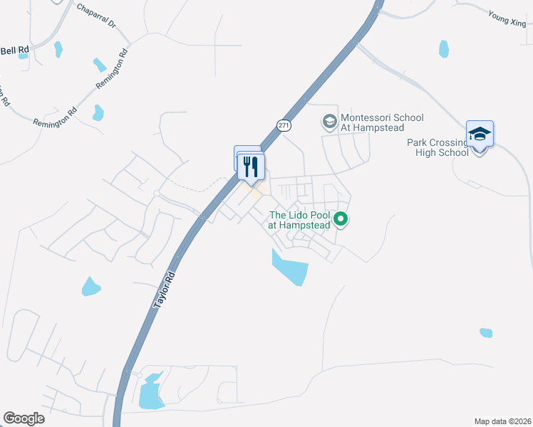 map of restaurants, bars, coffee shops, grocery stores, and more near 5251 Long Acre Street in Montgomery