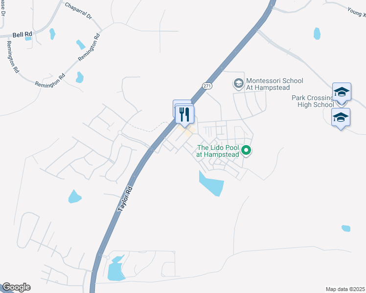 map of restaurants, bars, coffee shops, grocery stores, and more near 5251 Long Acre Street in Montgomery