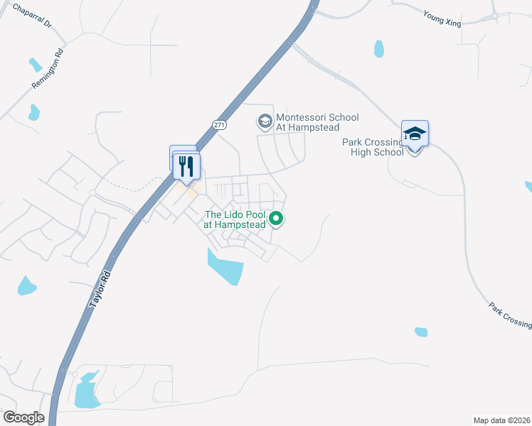 map of restaurants, bars, coffee shops, grocery stores, and more near 7931 Margaret Street in Montgomery