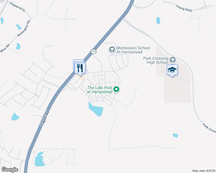 map of restaurants, bars, coffee shops, grocery stores, and more near 7931 Margaret Street in Montgomery