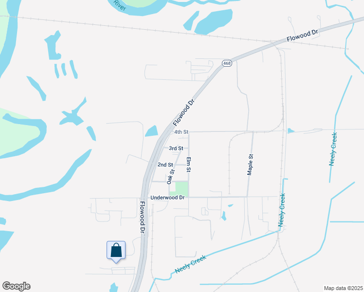 map of restaurants, bars, coffee shops, grocery stores, and more near 1713 Elm Street in Flowood
