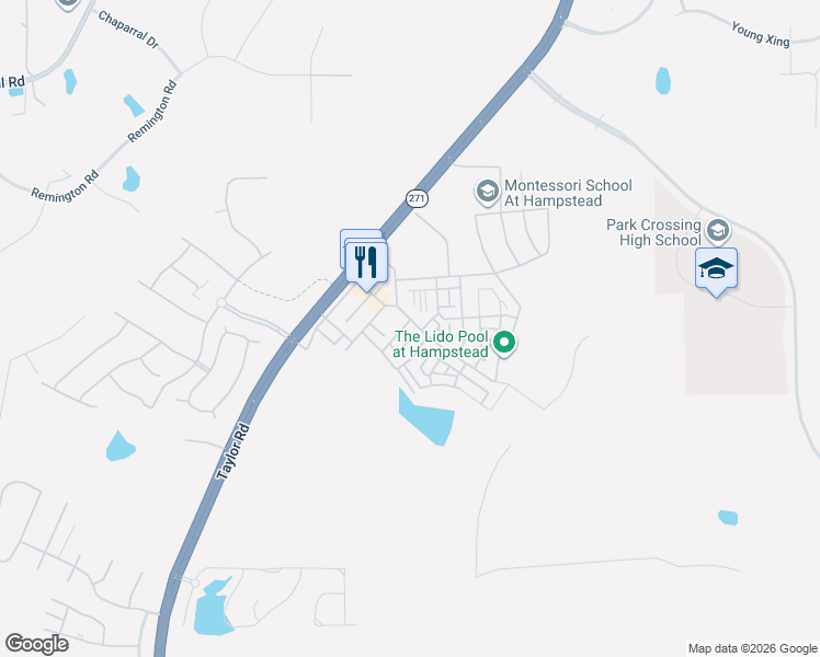 map of restaurants, bars, coffee shops, grocery stores, and more near 7760 Long Acre Street in Montgomery