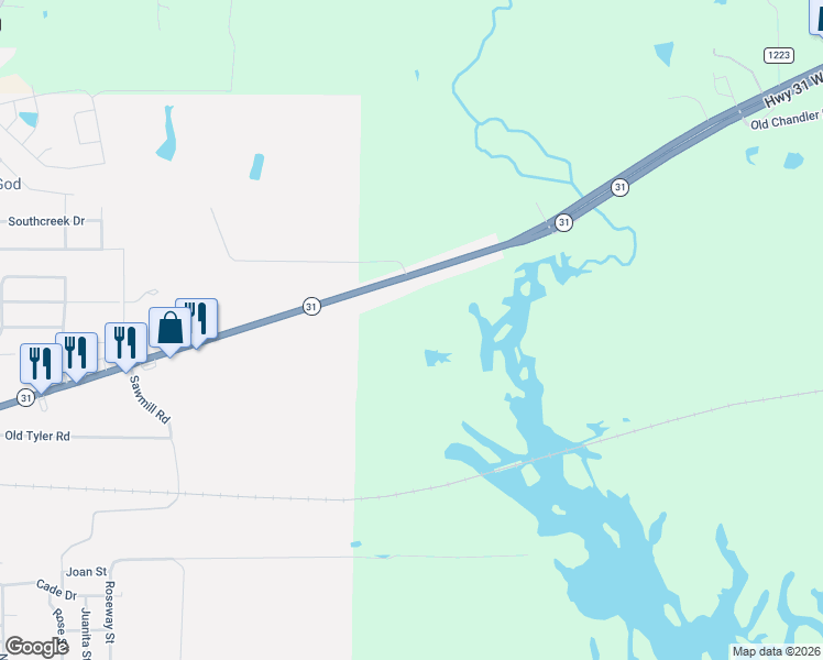 map of restaurants, bars, coffee shops, grocery stores, and more near in Chandler
