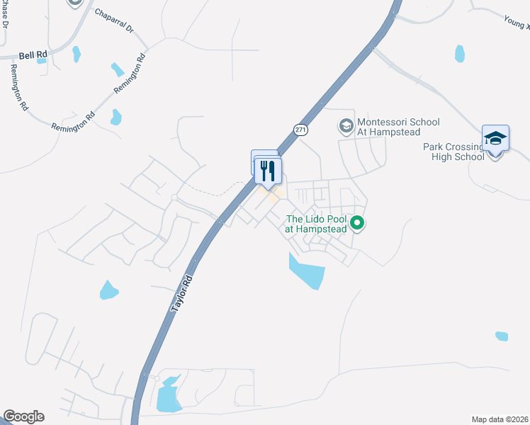 map of restaurants, bars, coffee shops, grocery stores, and more near 5251 Long Acre Street in Montgomery