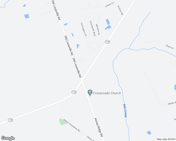 map of restaurants, bars, coffee shops, grocery stores, and more near 4052 Highway 119 in Guyton