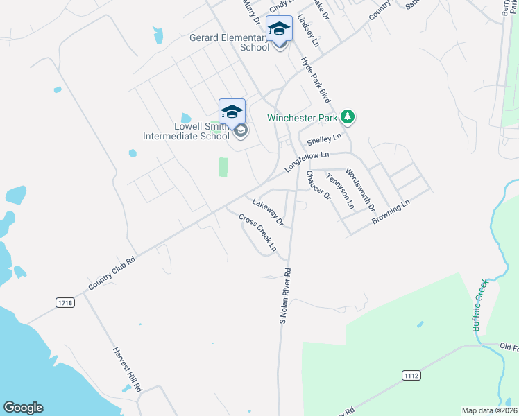 map of restaurants, bars, coffee shops, grocery stores, and more near 1723 Lakeway Dr in Cleburne