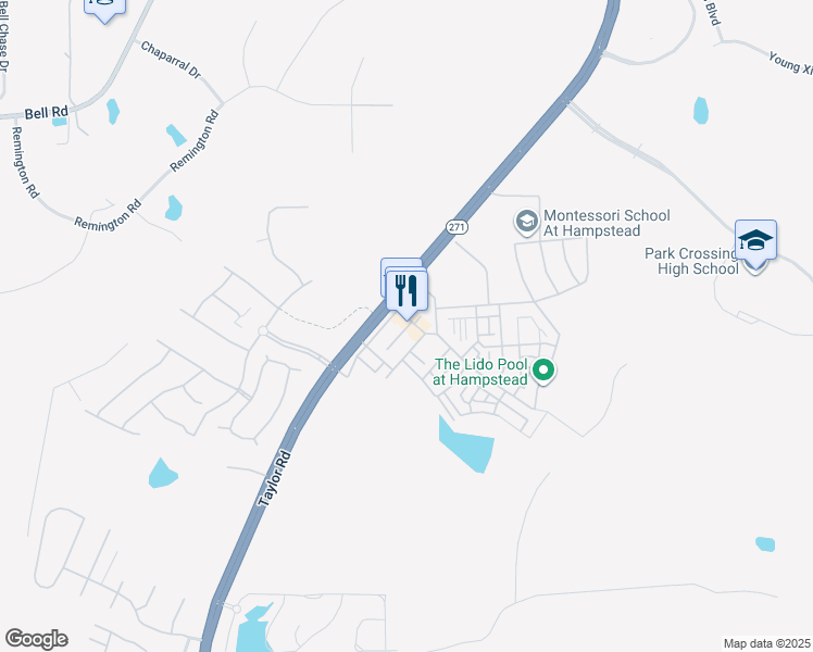 map of restaurants, bars, coffee shops, grocery stores, and more near 5251 Long Acre Street in Montgomery