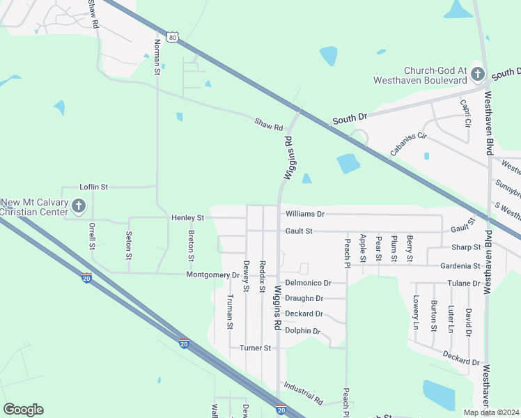 map of restaurants, bars, coffee shops, grocery stores, and more near 5701 Williams Drive in Jackson