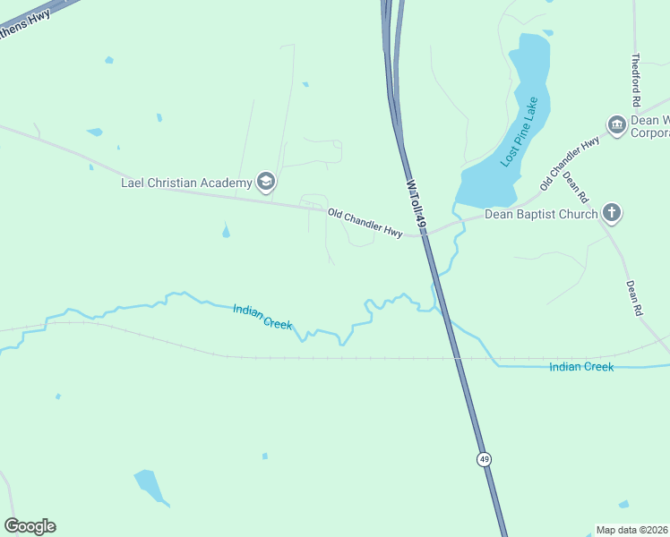 map of restaurants, bars, coffee shops, grocery stores, and more near 15227 County Road 1134 in Tyler